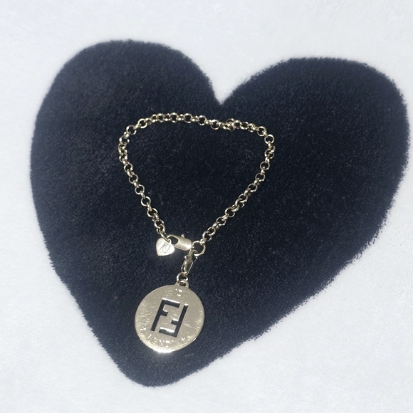 Fendi I.D. Charm Bracelet Gold Tone with Pendant - Picture 13 of 16